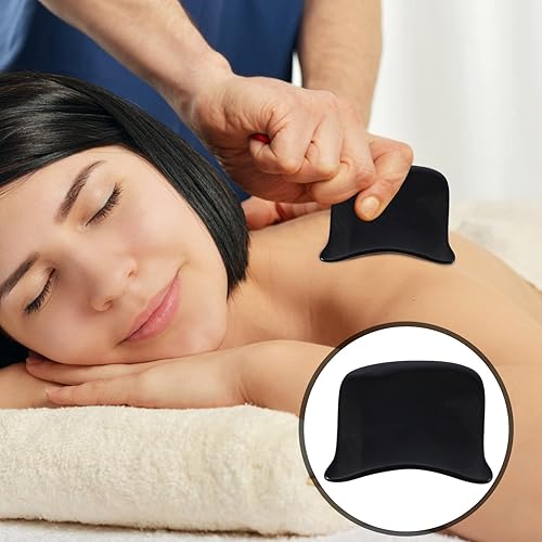 Miniatura 6 de Healeved 3 pcs Plate Beauty Gua Buffalo Neck Foot Pies Sha Travel Massager Arms Legs Scrape Masajeador for Scraping Multi-Functional Horn Auto Care