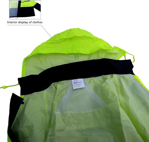 Miniatura 5 de Equipo de lluvia para hombres y mujeres, impermeable, ligero, chaqueta de lluvia y pantalones de lluvia para exteriores