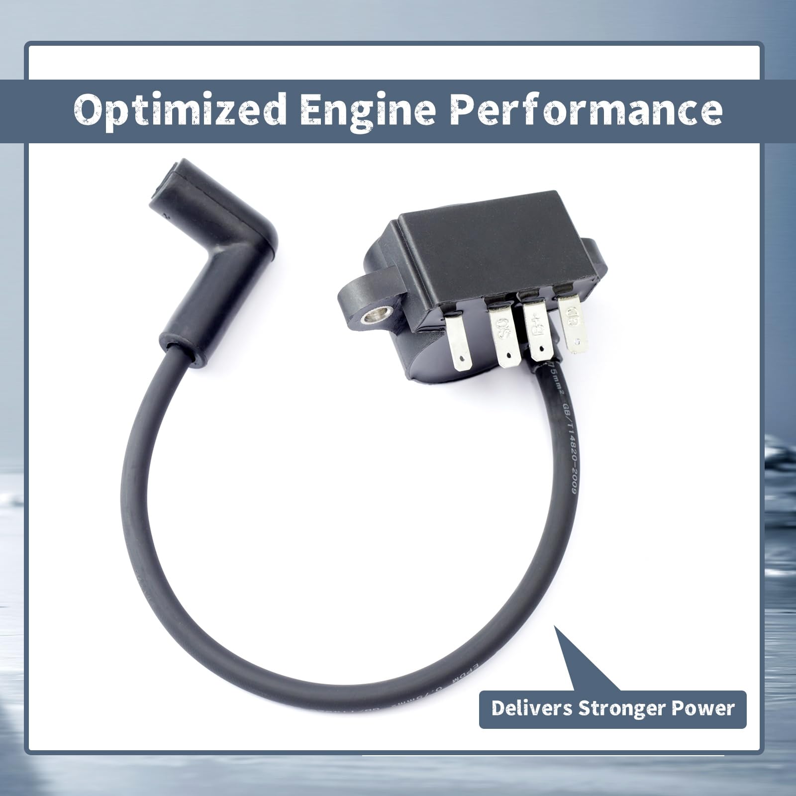 24584116-S 24-584-116-S - Bobina de encendido de módulo de avance de chispa (DSAI) de repuesto para motor de cortacésped Kohler CH740-3103/CH740-3104/CH740-3344/CH740-3345, pieza de repuesto 2458491-S