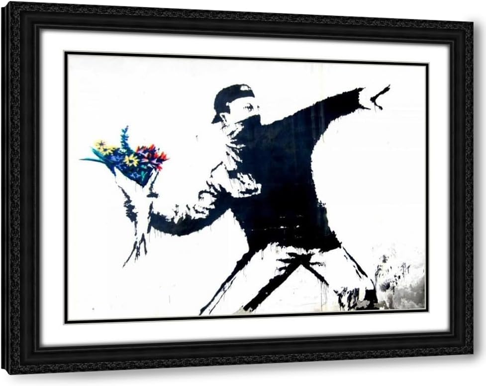 ArtDirect Bethlehem, Palestine (graffiti attributed to Banksy) Custom Framed Art Print Giclee Print or Canvas Options with Various Sizes and Customization by Anonymous (attributed to Banksy)