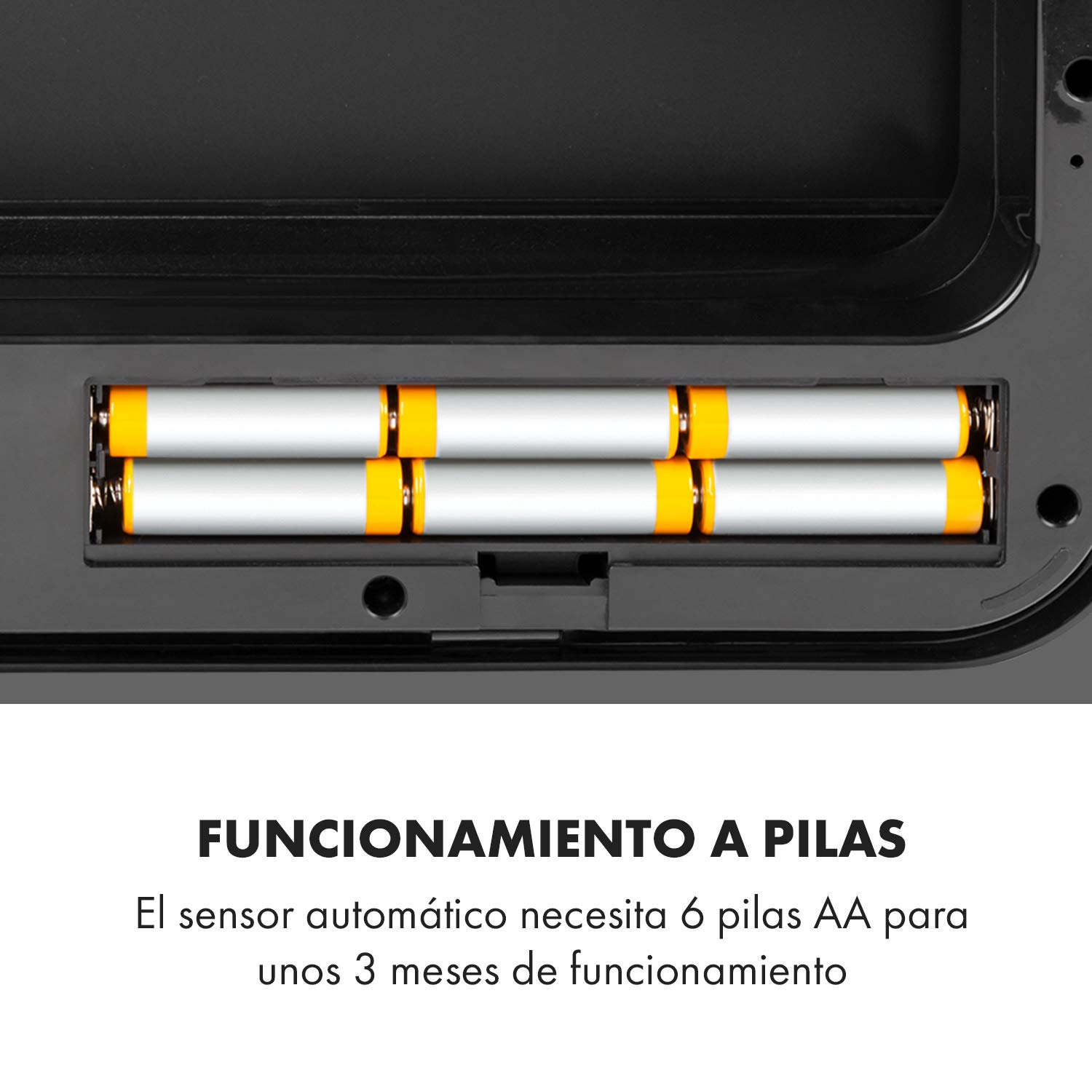 KLARSTEIN Touchless cubo de basura con sensor, 72 litros en 4 compartimentos: 43 & 2 x 12,5 litros, cubo bio con tapa: 4 apertura y cierre automáticos sin contacto, plateado