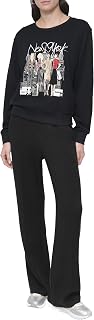 DKNY Damen Long Sleeves New York Girls Top Pullover Sweater