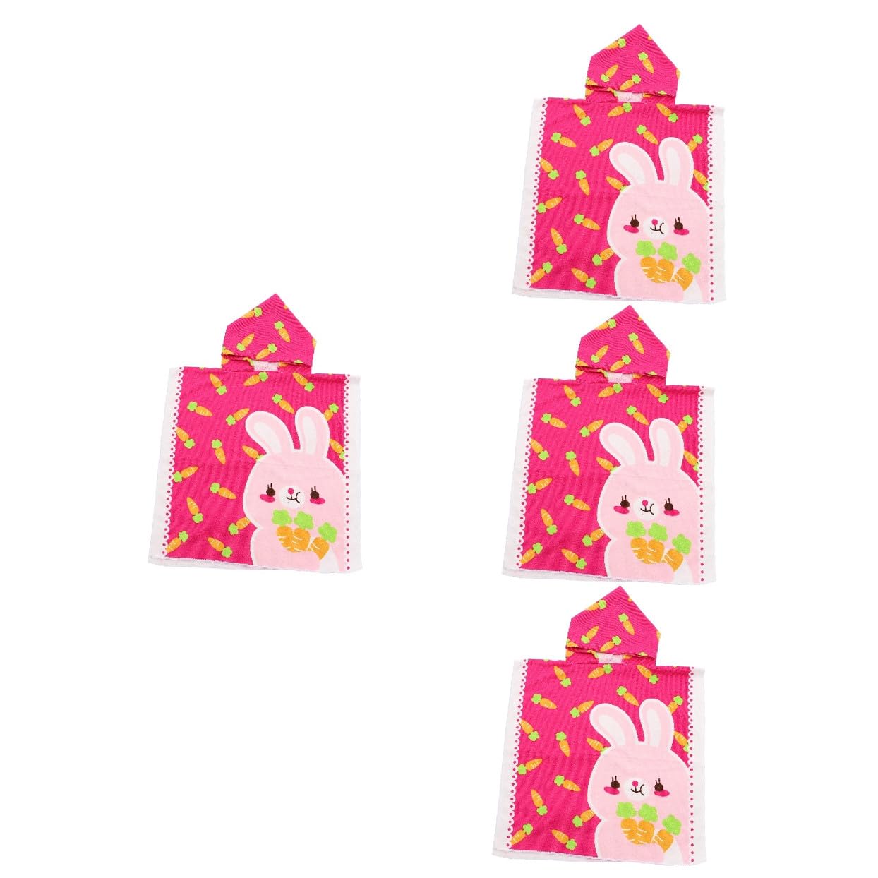 PRETYZOOM 4 Piezas Capa De Albornoz Infantil Toalla De Baño para Toallas De Playa para Capa para Toalla con Capucha para Bebé Toalla De Cara Piscina Fibra Extrafina