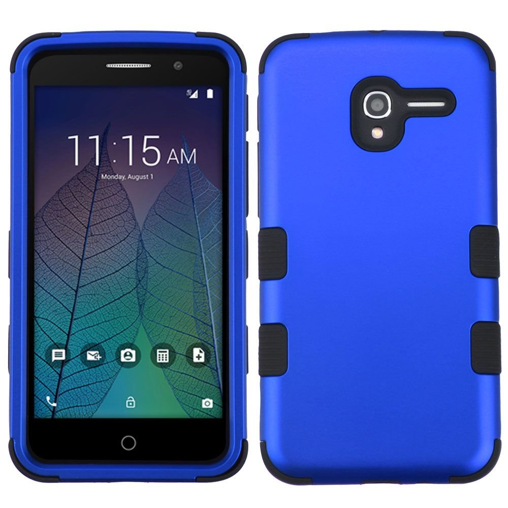 MyBat Cell Phone Case for ALCATEL Stellar, ALCATEL 5065 (Tru) - Titanium Dark Blue/Black