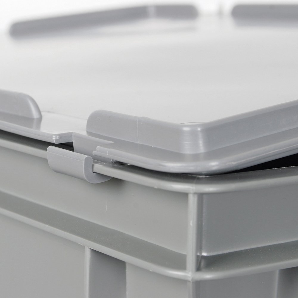 Eurokoffer aus PE mit Griffen, LxBxH 600x400x330 mm, weiß günstig