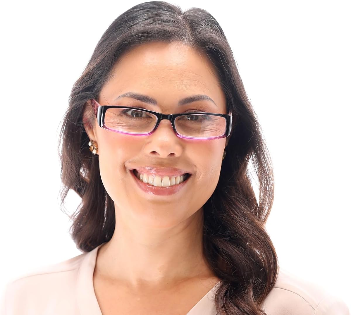 Select-A-Vision Dog Bone Rectangular Reading Glasses w/Paw & Bone Design, Pink, +2.00 - Image 4