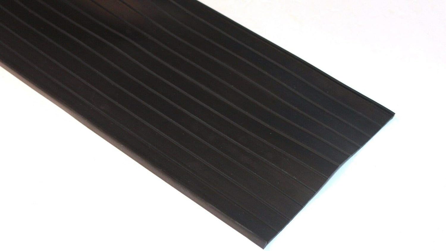 6" T-Style Premium Rubber Garage Door Bottom Weather Seal 1/4" 'T' Style in Black - 9' Wide Door