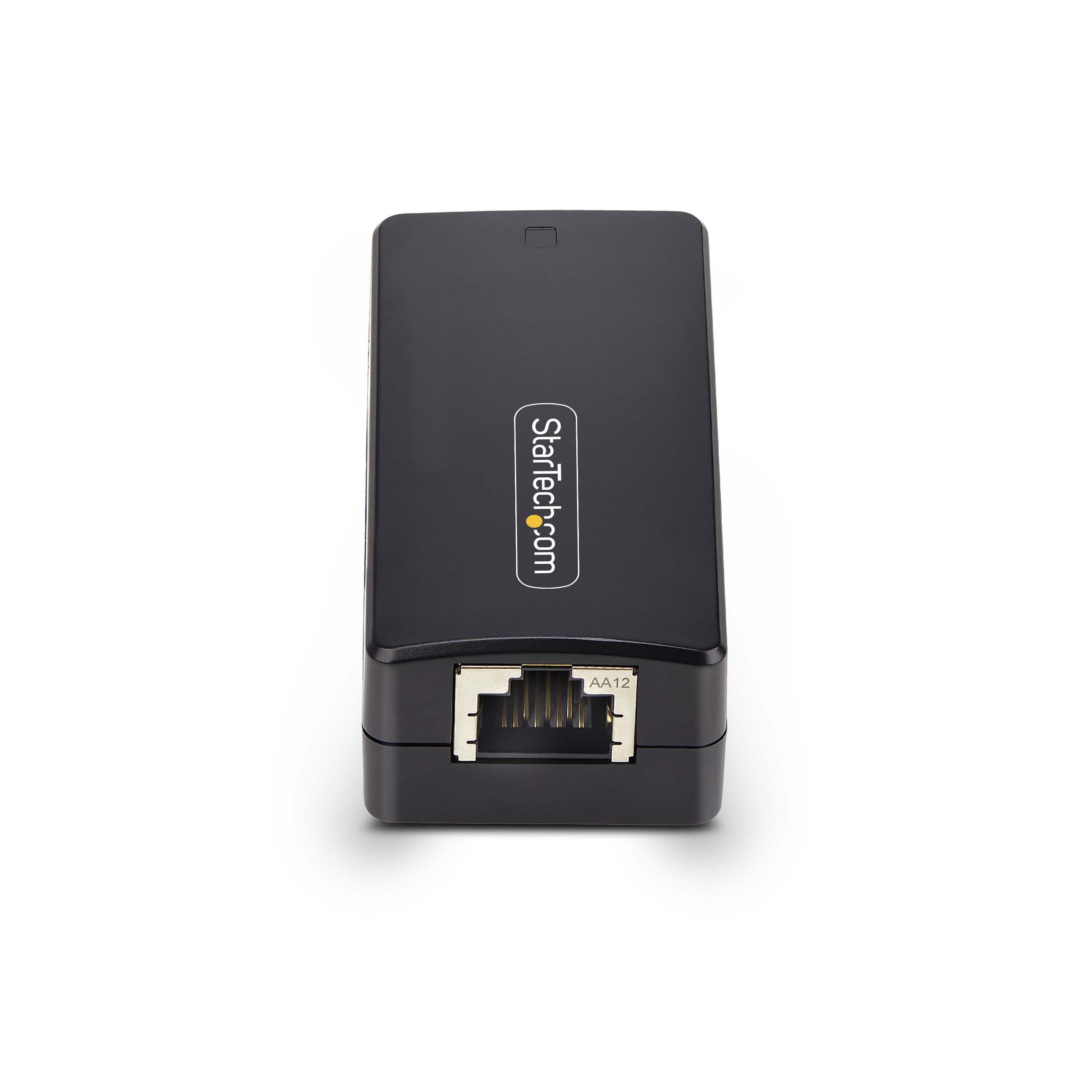 StarTech Aislador de Red 1 Puerto RJ45 4kV IP40 (1G-Network-Isolator) | Aislamiento galvánico 4kV entre conexiones Ethernet, Evita bucles de tierra, Plug-and-play
