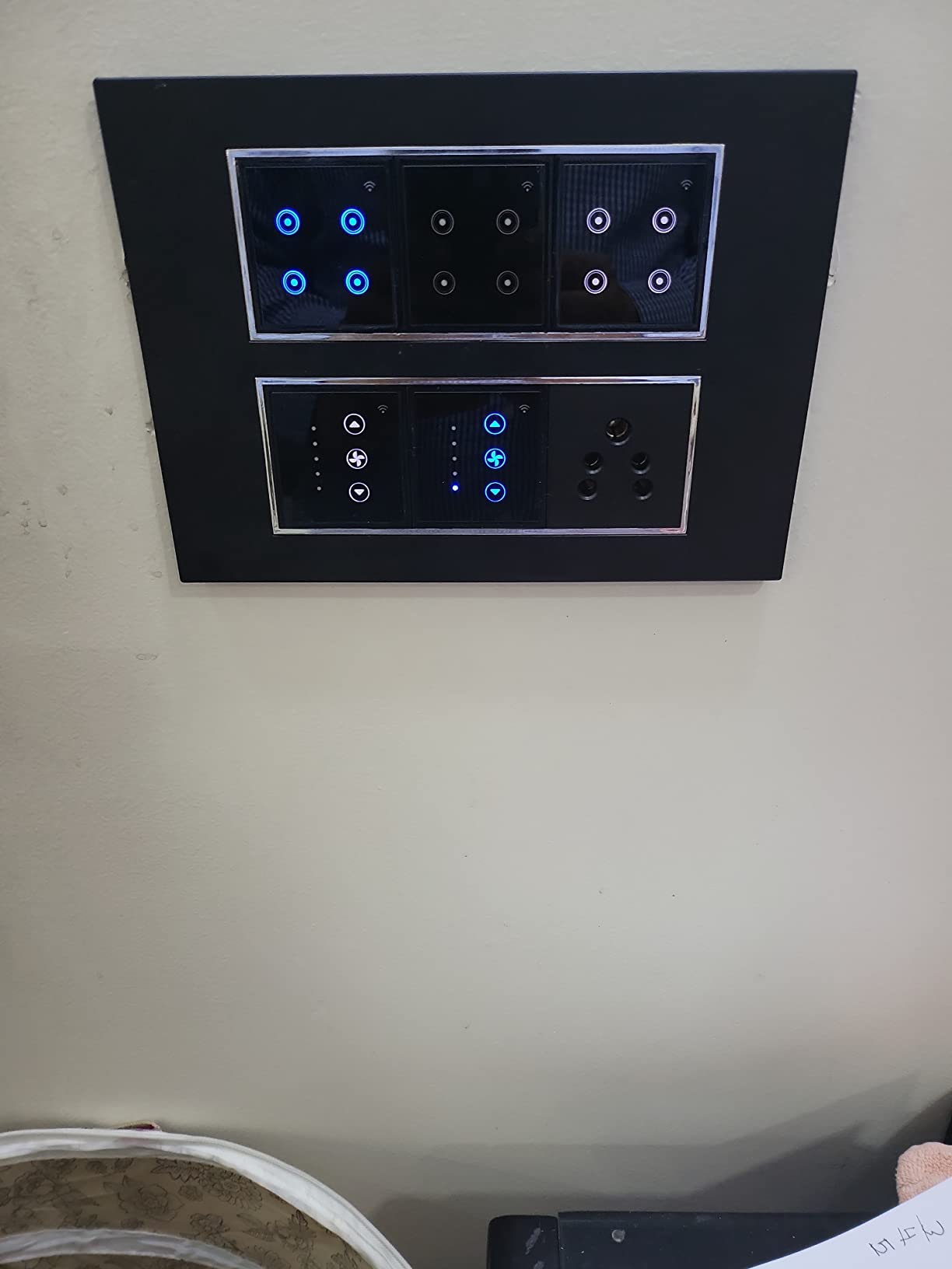 L&G 12 Module Smart Switch Board | 11 Smart Switch Control, 2 Smart Fan ...