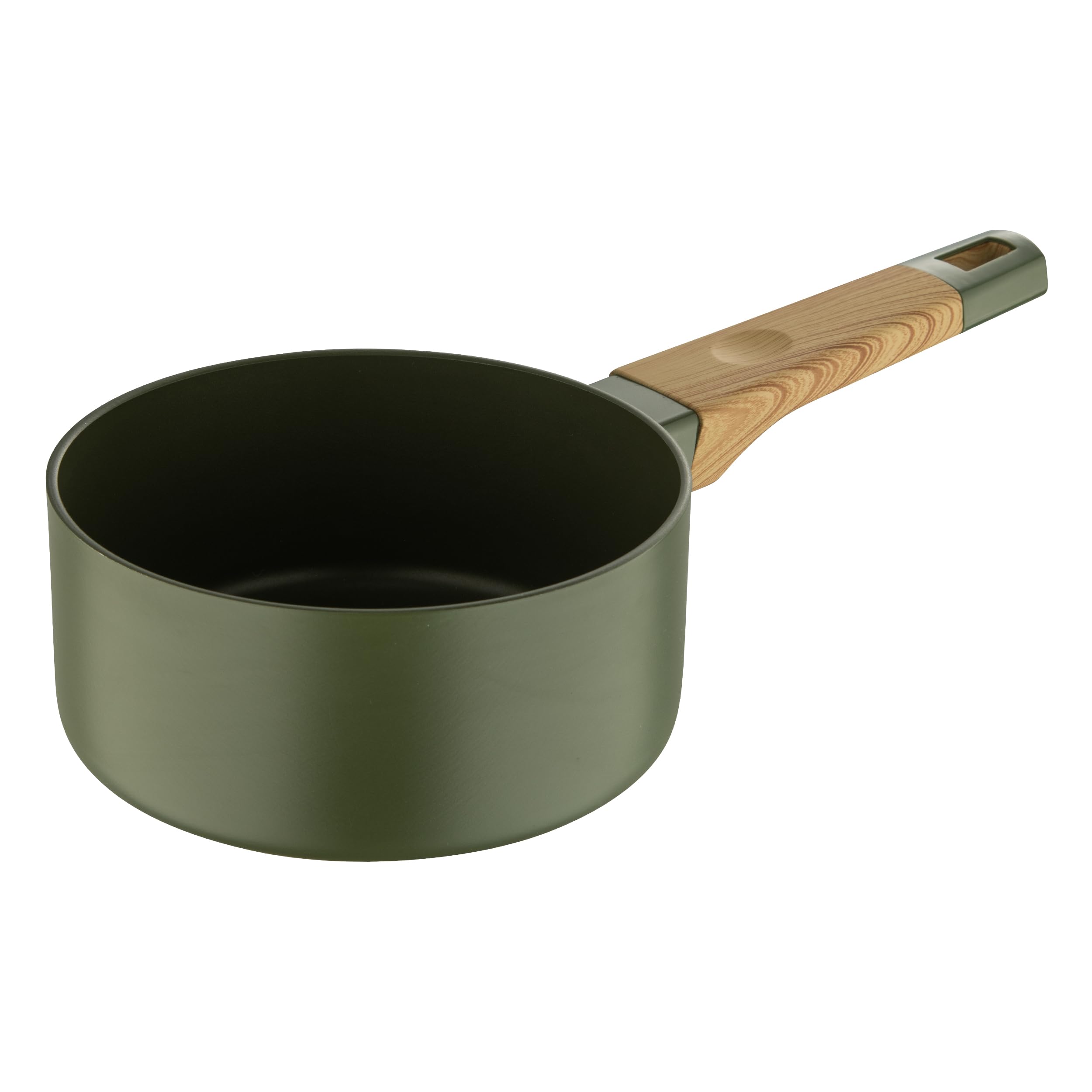 BERGNER Batteria di pentole 5pz in alluminio 100% riciclato per induzione, padelle 24/28cm tegami 20/24cm e casseruolino 16cm - Testata e approvata da Gianfranco Vissani