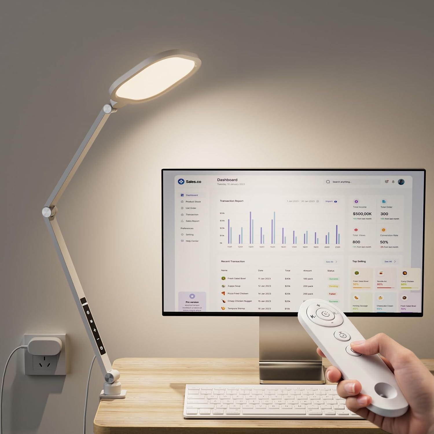 LitONES LED Desk Lamp with Clamp