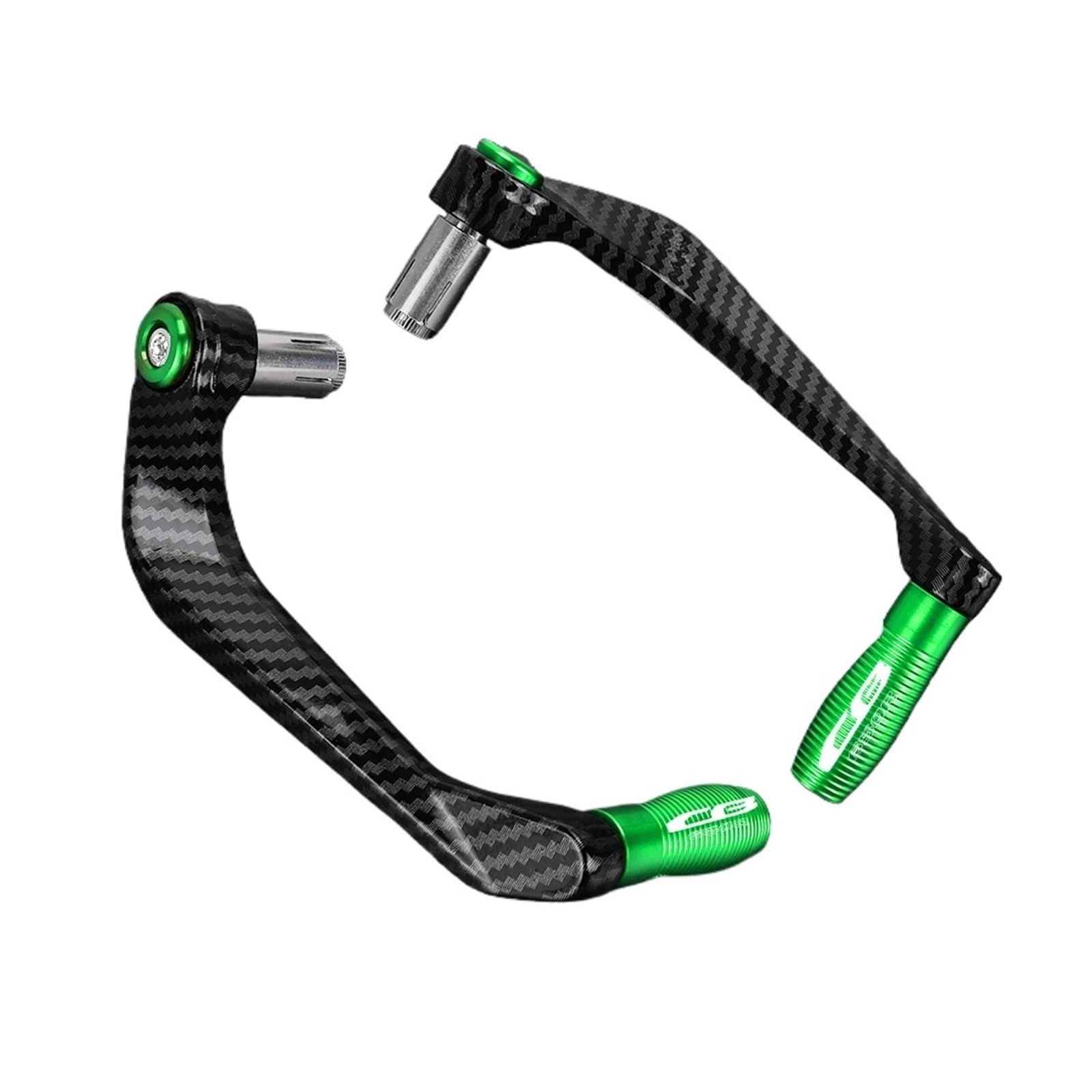 Garde-main moto vert protège levier frein et embrayage