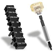 10in1 Short Stubby Mini Screwdrivers for Tight Spots, Exquisite EDC, Multi Screwdriver Tool, Cellulose Acetate Fiber Made Handle, Double-Headed High Hardness S2 Steel Bits