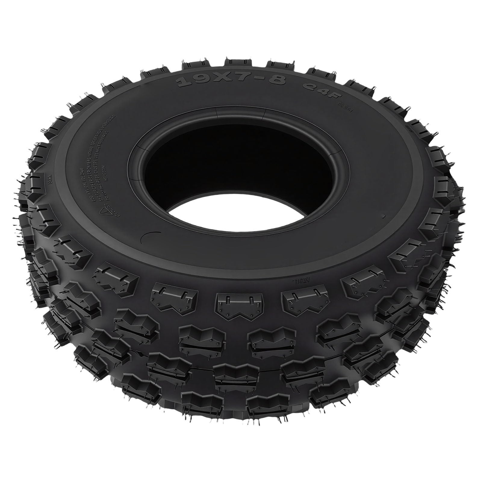 SIXRUN Opona ATV 19x7 8, 6-warstwowa Bezdętkowa Opona Terenowa Terenowa z Wielokątowym Wzorem Bieżnika, do Gokarta Baja Warrior Coolster ATV UTV