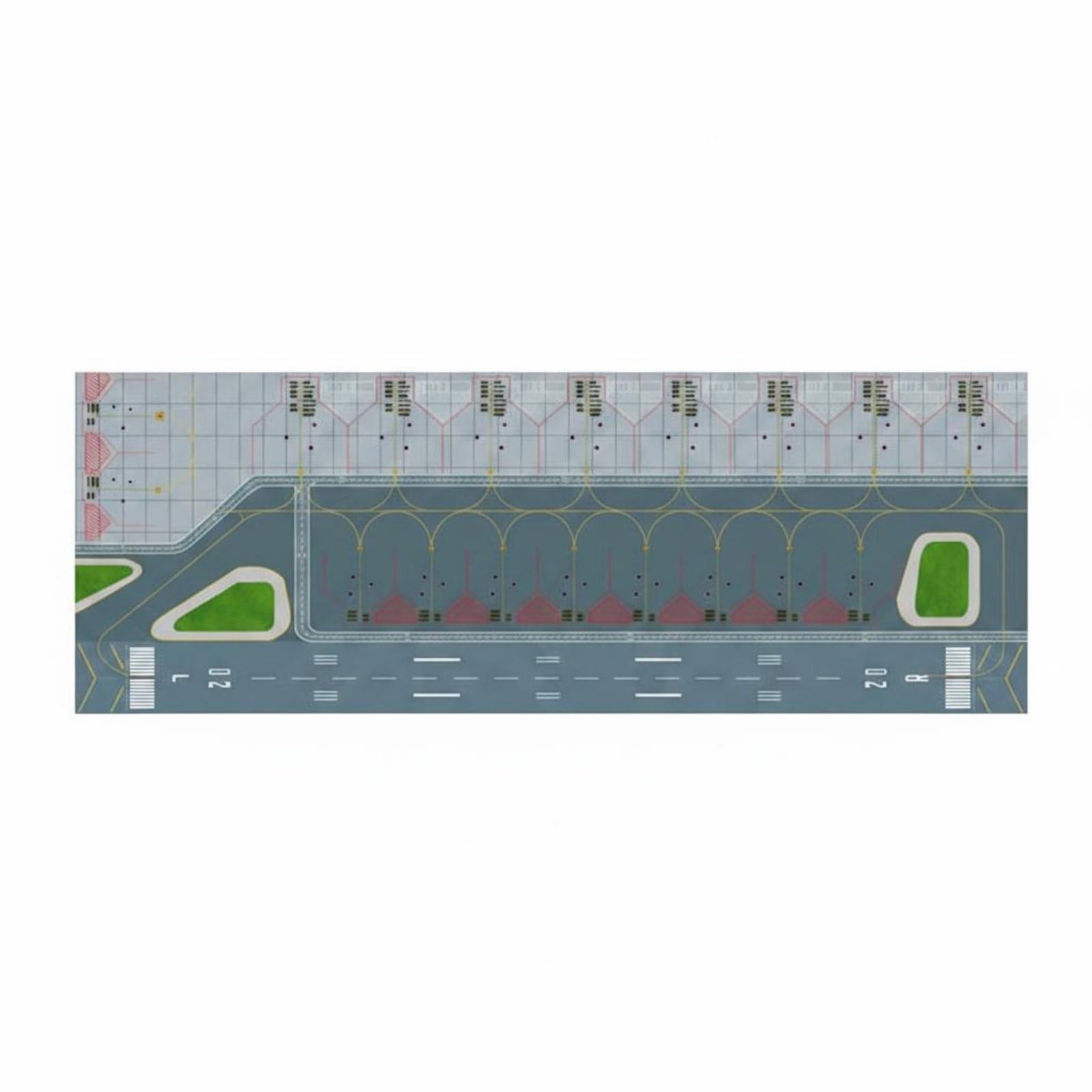 Xgdsnly 1:400 Aircraft Airport Background Simple Board to Clean Landing Strip Apron Model Mat, style to 4