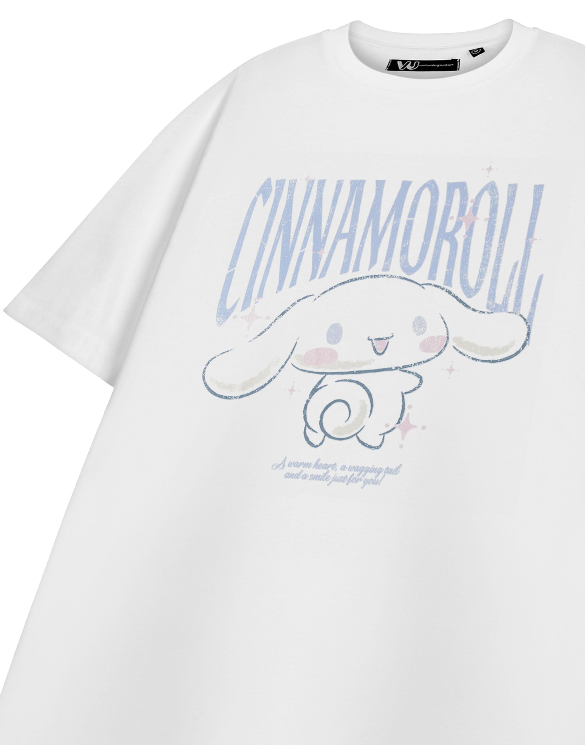 Hello Kitty & Friends damska koszulka z krótkim rękawem, My Melody, Kuromi, Cinnamoroll Graphic Tee dla kobiet | Top z nadrukiem postaci Sanrio