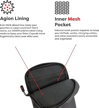 PHOOZY Orion Thermal Phone Pouch with NASA Insulation Technology - Insulated Case for Cold Weather Extends Battery Life 4X - Sauna Protector for Heat and Extreme Conditions - Black