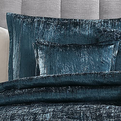 Riverbrook Home Turin Comforter Set, Queen, Blue, 7-Piece Set #TOP2