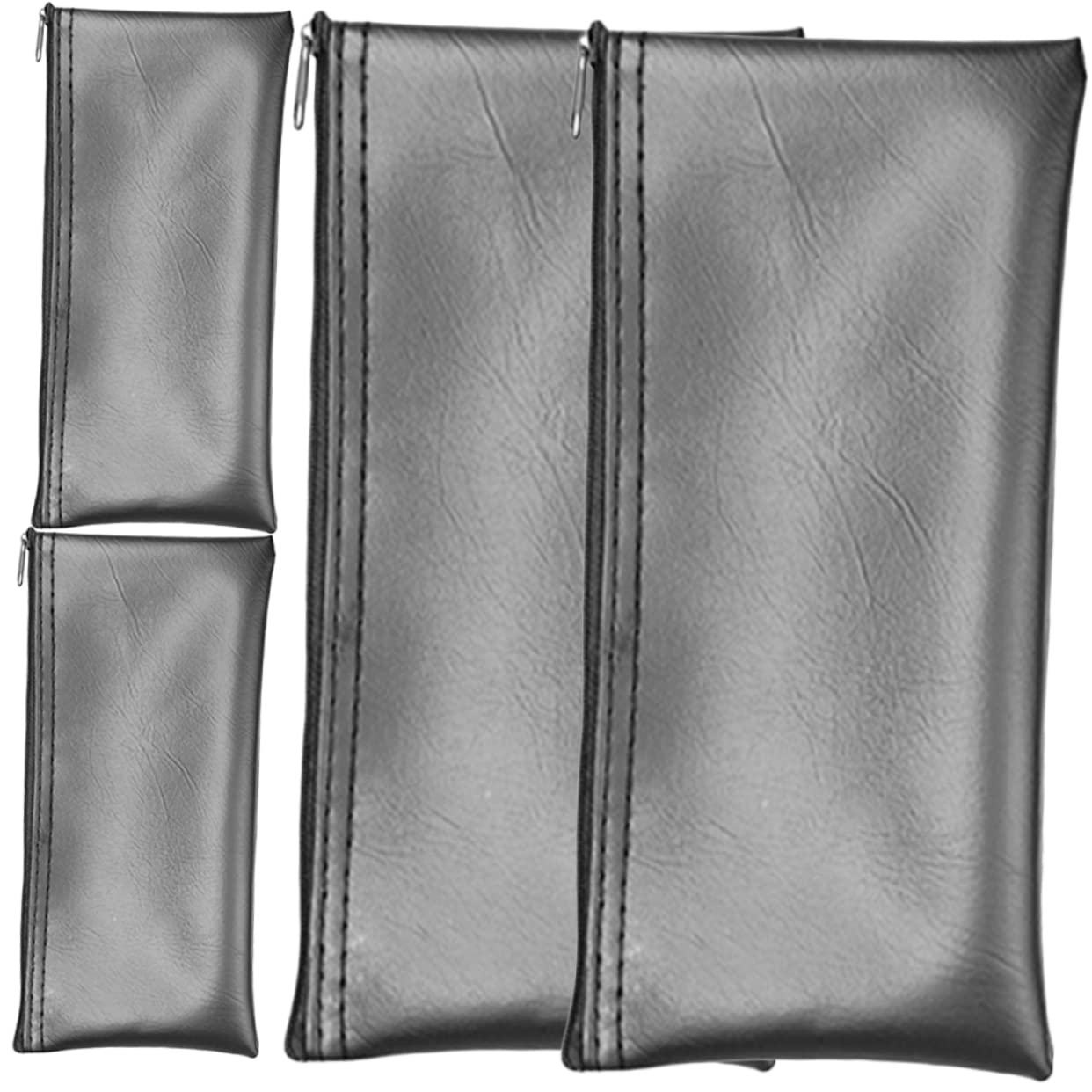 GALPADA 3sets Wear Microphone Pouch with Zipper Design Mic Storage Bag for Convenient Carrying and Against Scratches and 4pcs*3