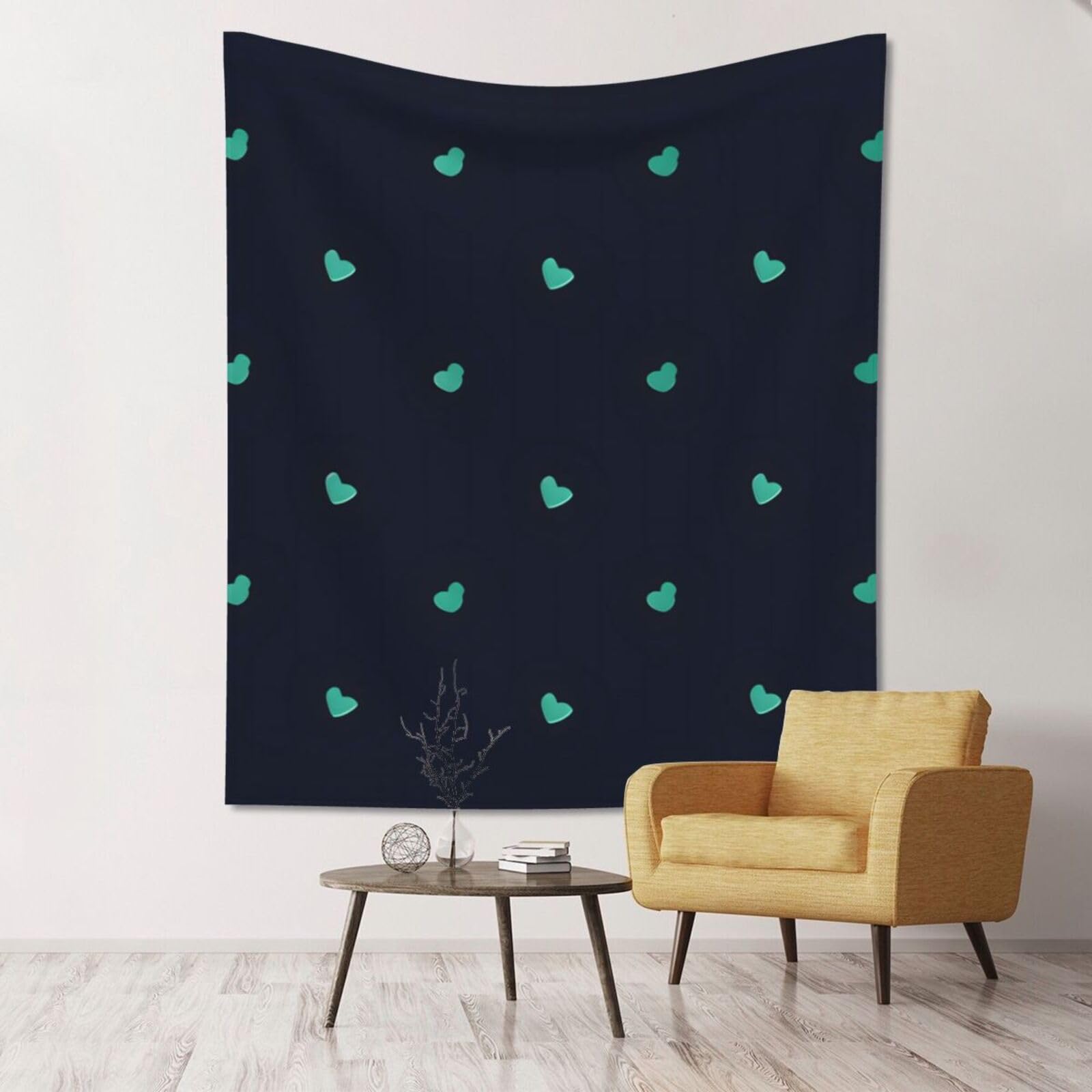 ZZYYDS Floral Wall Decor Tapestry Lovely blue background for Living Room Dormitory Home Decor Party Background, 60x51 Inch (Vertical)