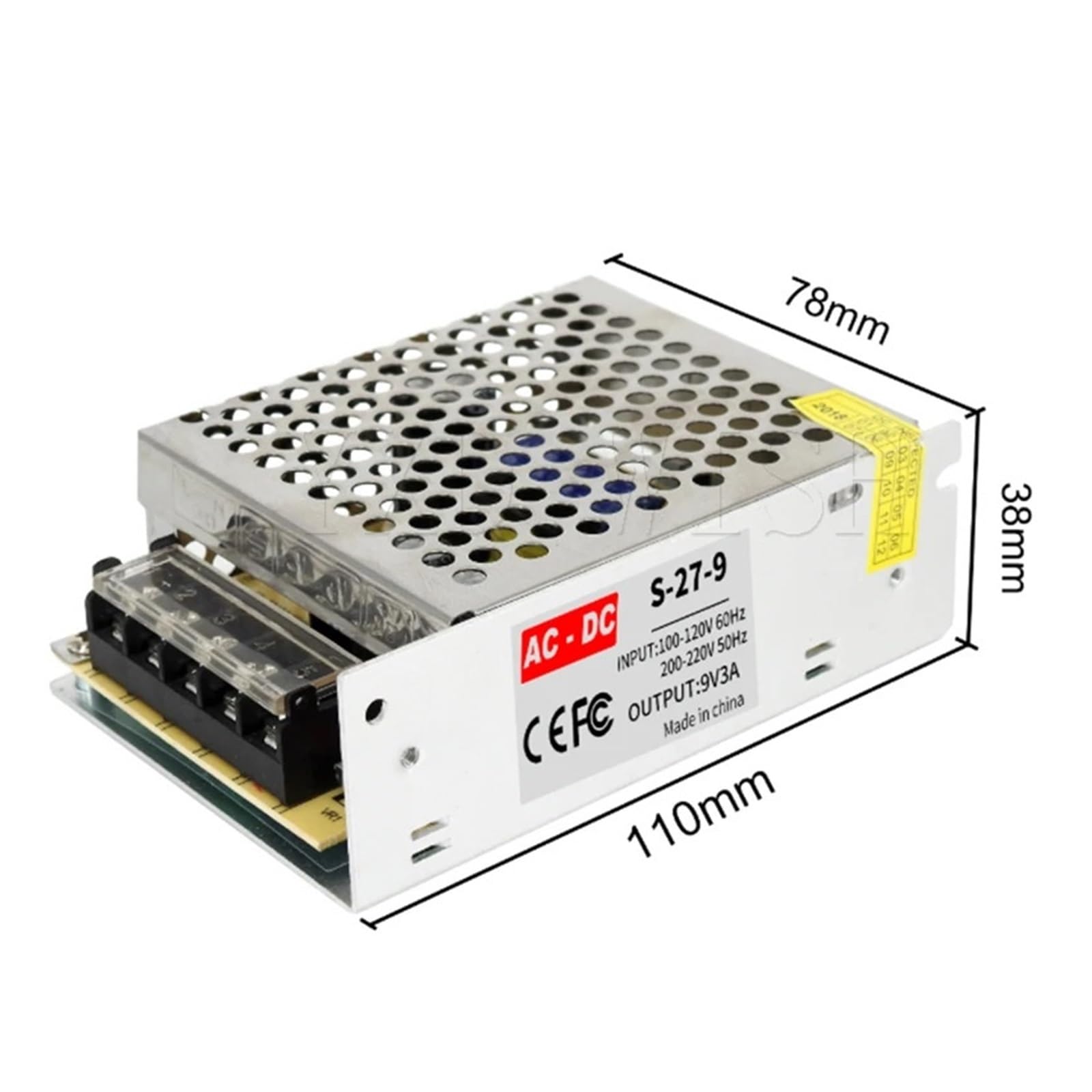 Alimentatore, Alimentatore 3V 5V 9V 12V 15V 18V 24V 36V 1A 2A 3A 5A 6A 8A 10A 20A 50A Alimentatore a commutazione da 12 V Volt a 12 V CA-CC SMPS,per stampante 3d luci di striscia(60A)