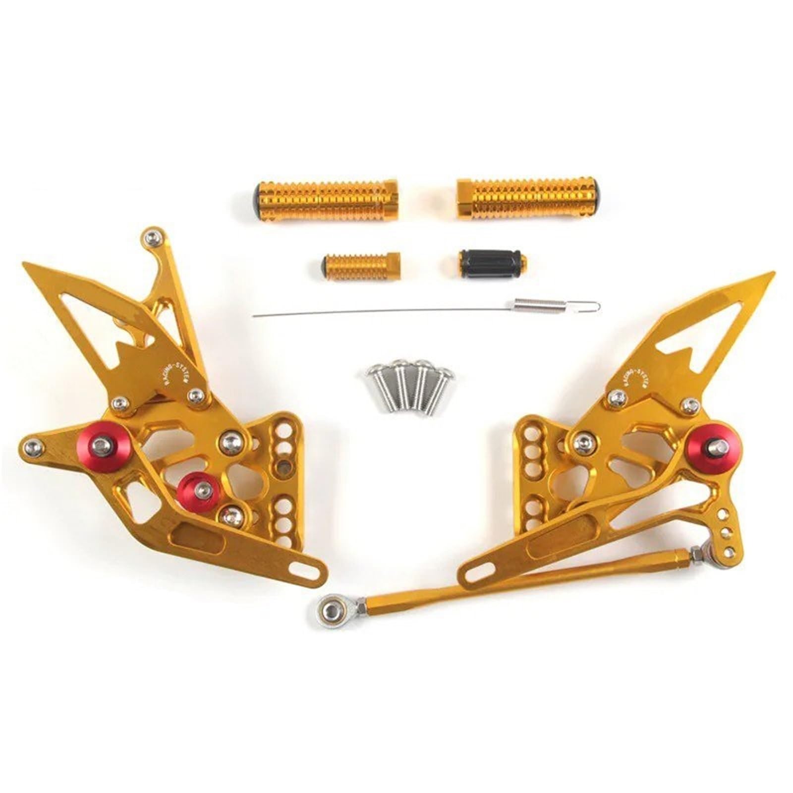 Cale pied Suzuki GSXR 600 reglable pour éliminer la fatigue et ajuster la position moto