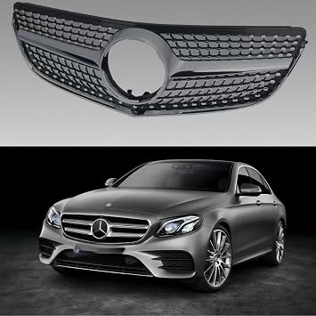Diamond Grill Fit For 2014 2015 2016 2017 Mercedes W207 E-CLASS Coupe facelift Silver