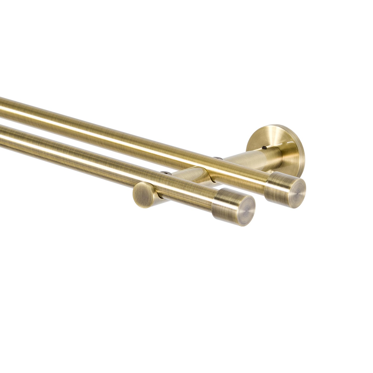 Asta Per Tende A Due Binari 16 Mm – Acciaio Inox Cromo Opaco, Regolabile Da 120 A 600 Cm, Con Accessori Di Fissaggio