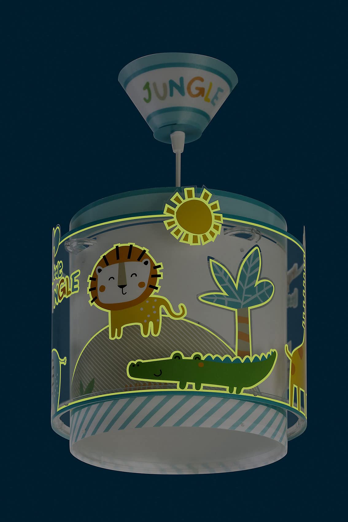 Dalber D-76114 - Hanglamp kinderkamer MY LITTLE JUNGLE 3xE27/60W/230V