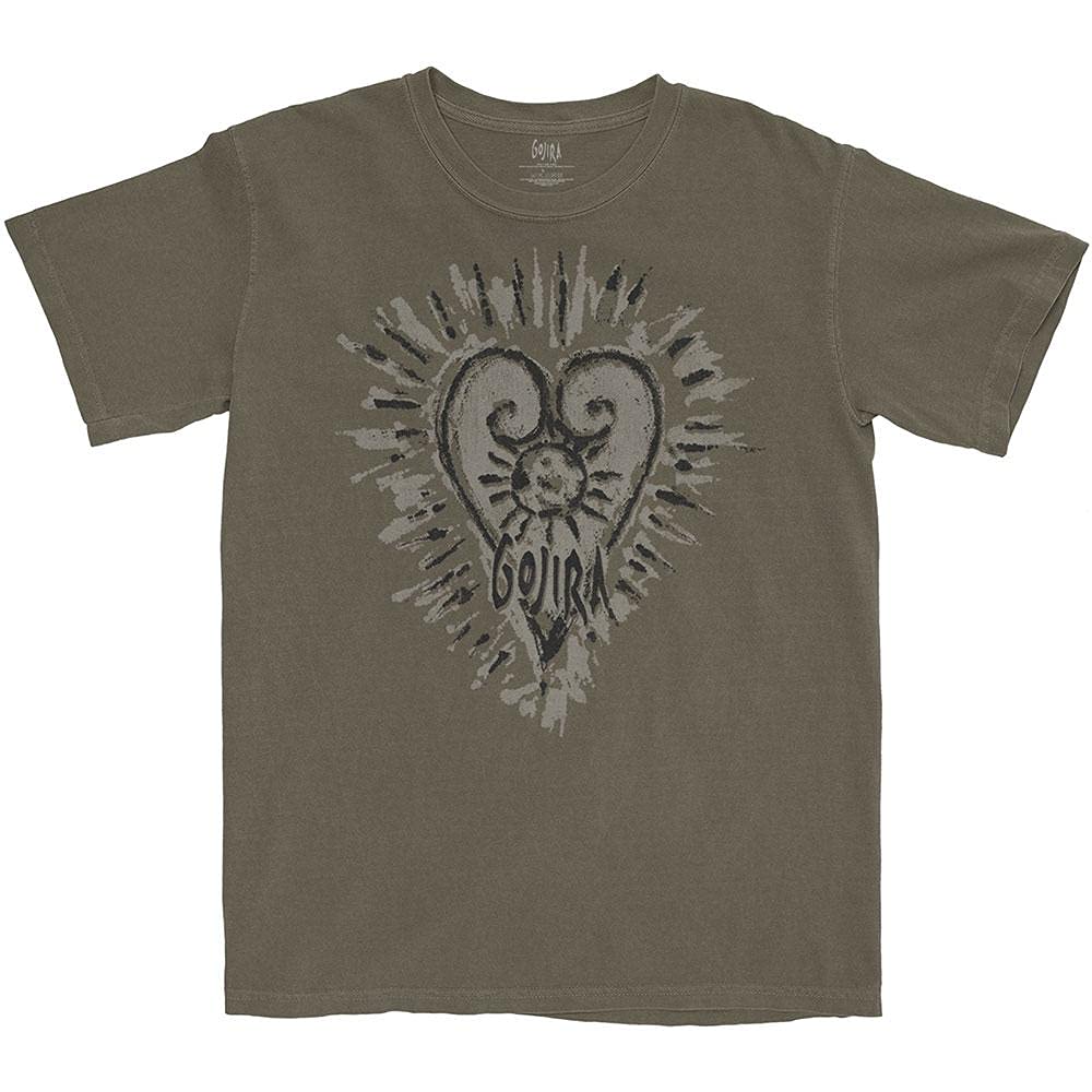 Gojira Tee: Fortitude Heart - XX-Large - Grey - Unisex