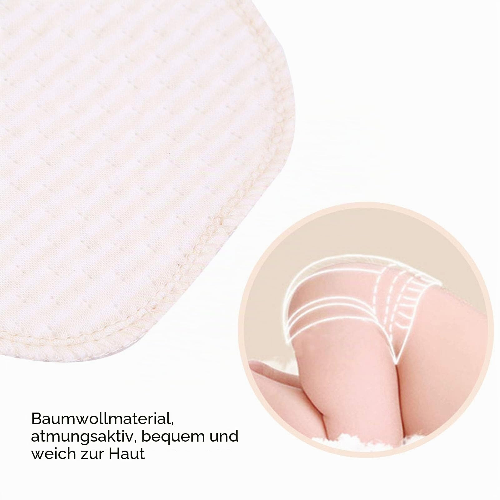 10 Stück Baby-Stoffwindeln aus Baumwolle, Wiederverwendbare Waschbare Einlagewindel, Waschbare Stoffwindeln für Neugeborene für den Sommer