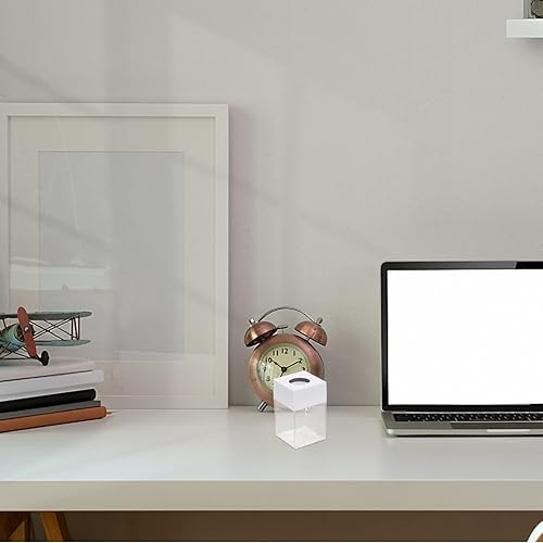 Miniatura 7 de Zerodeko Caja de soporte de clip de papel, dispensador de clips para escritorio, organizador de clips de papel de oficina, contenedor de 2 piezas,