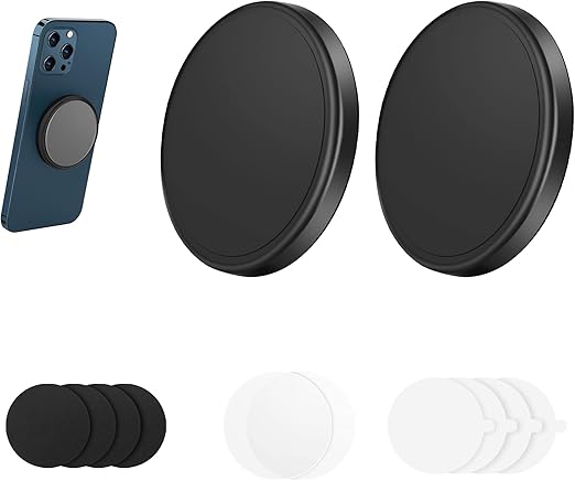 Amazon Mywillマグネットフォンマウント 2パック カーダッシュボードウォールミラー冷蔵庫用ユニバーサルフラットフォンホルダー Iphone用マグネットマウント Sumsung Galaxy Lg Huawei Nokia Gps ほとんどのケースで作業 黒い 携帯電話