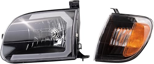 Miniatura 2 de TRQ Juego de faros delanteros de alto rendimiento para Toyota Tundra 2000-2004