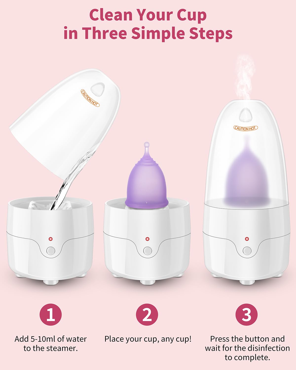 Reusable Menstrual Cup (Small & Large Size) Set of 2, Soft Silicone, Low or High Cervix, Safe Period Cup, Heavy & Light Flow, Feminine Hygiene, Tampons, Pads & Disc Alternative