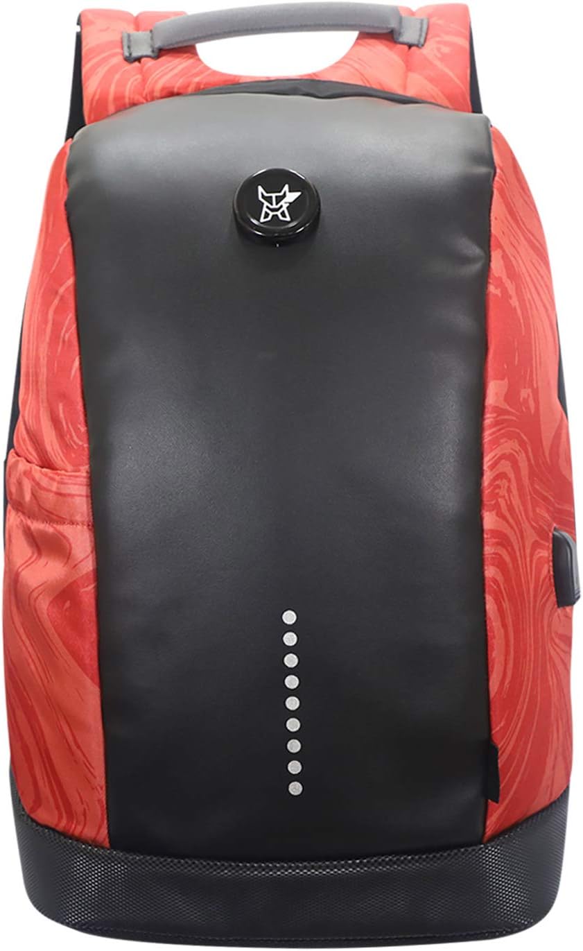 Arctic Fox Laptop Backpack Slope Anti Theft with USB Charging Port (Red)