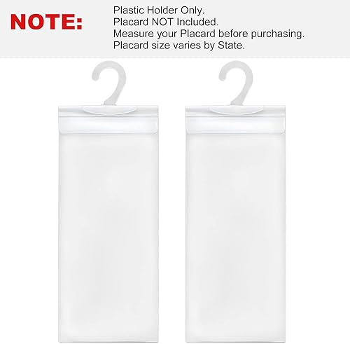 Miniatura 9 de LotFancy Soporte para cartel para discapacitados, funda protectora para permiso de estacionamiento para discapacitados, 2 piezas, cubierta de cartel