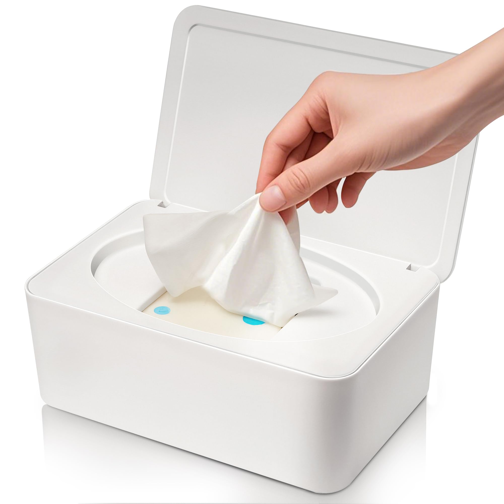 Box voor vochtige doekjes met deksel, vochtige doekjesdispenser voor baby's, waterdichte en verzegelde opbergdoos, dispenser voor vochtige doekjes voor badkamer, keuken, zwart