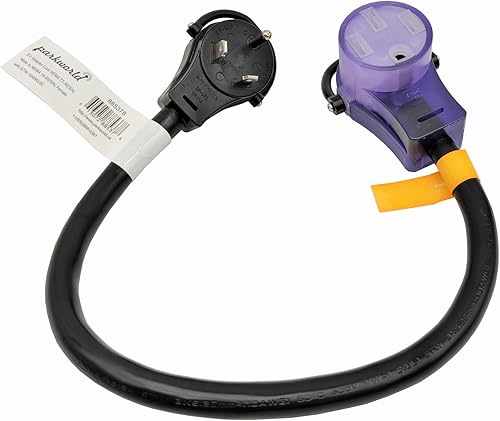 Parkworld 885378 Cable adaptador EV NEMA TT-30P a 14-50R (solo para uso EV o Tesla, no para RV) (2 pies)
