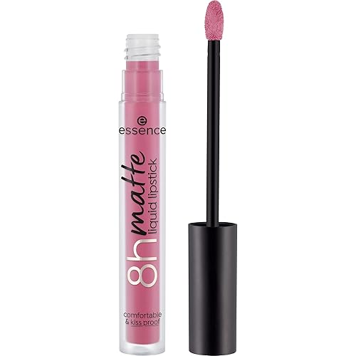 essence Lápiz labial líquido mate 8h, altamente pigmentado con acabado mate a prueba de manchas, vegano y libre de crueldad (05 Pink Blush)