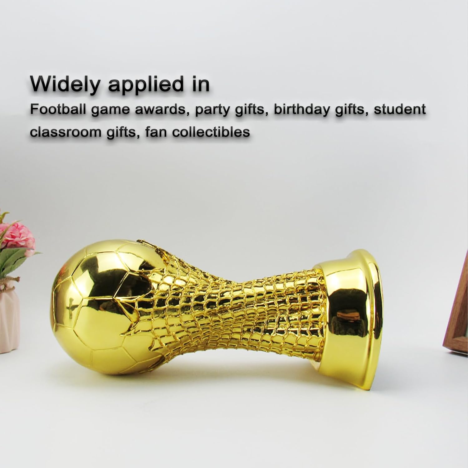 Resin Football Trophy Models, Fan Collectibles, Champions, Gold Medals MVP、 Most Valuable Player Trophy, Gift Award, Birthday Gift, Christmas Gift (9.5 inch) - Image 3