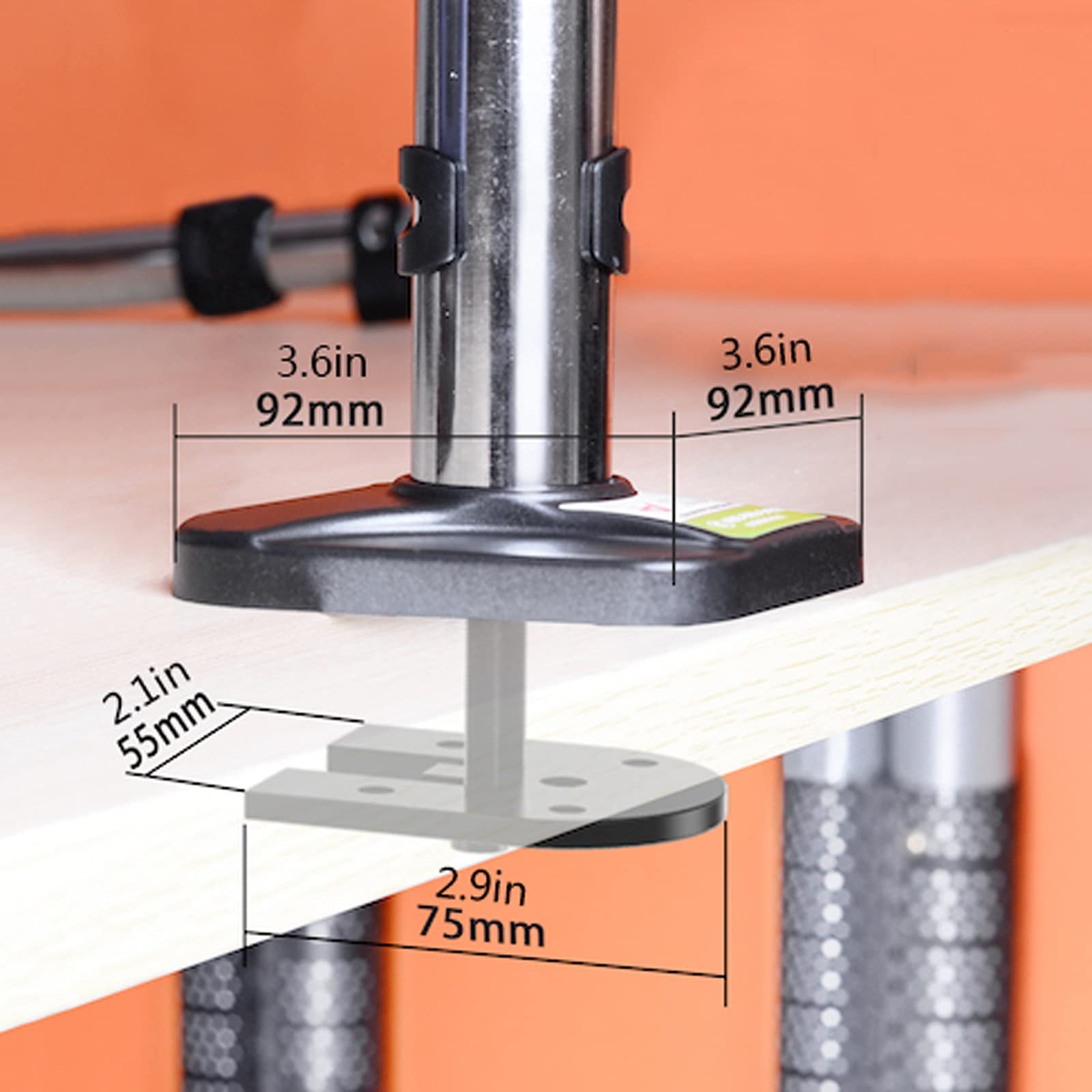 Amazon.co.jp: ヘビーデューティー用モニタースタンド シングルモニタ
