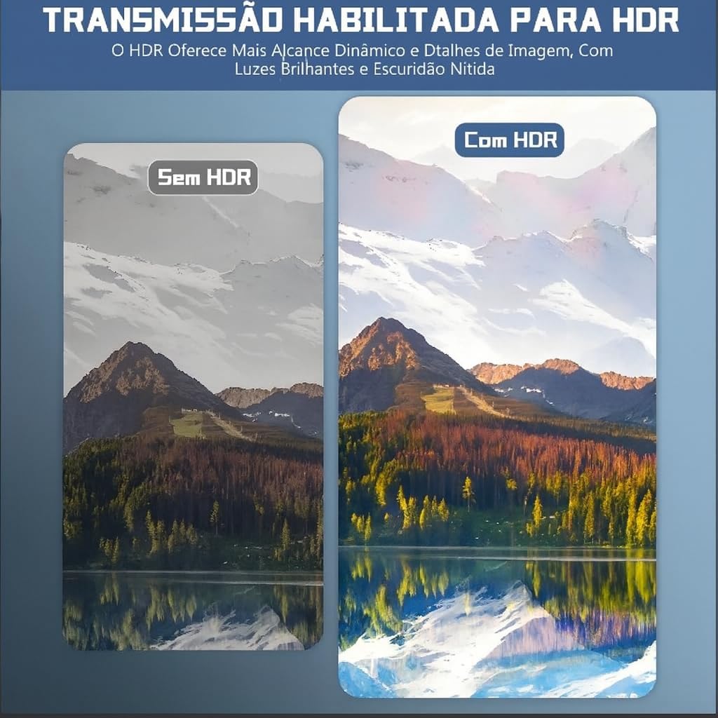 Cabo HDMI 8K Ultra HD 1,5m – 48Gbps 8K/60Hz, 4K/120Hz, HDR, VRR Compatível com TV, Monitor, Projetor, PC e Consoles Cabo HDMI 8K Ultra HD 1,5m – 48Gbps 8K/60Hz, 4K/120Hz, HDR, VRR Compatível com TV, Monitor, Projetor, PC e Consoles
