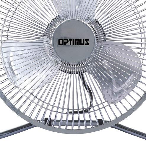 Optimus F-4092 9-Inch Industrial-Grade High-Velocity 2-Speed Fan, 1-Pack, Silver Coated - Thumbnail 3