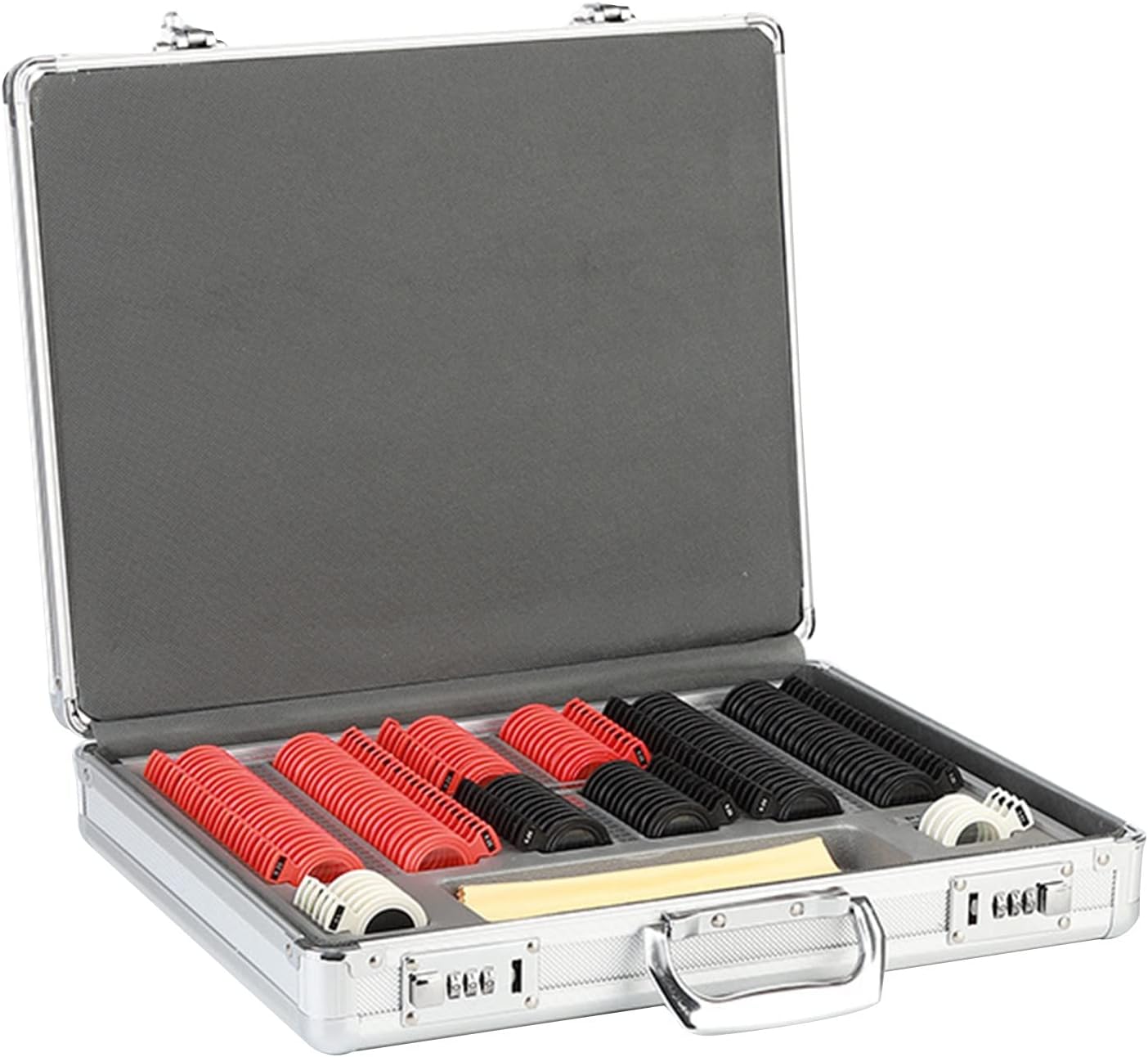 158pcs Trial Lens Plastic Optical Trial Lens Set,Optometry Box Trial Lens Equipment,Eye Protection Accessories Ophthalmic Trial Case Lenses (Color:A,Size:158pcs)