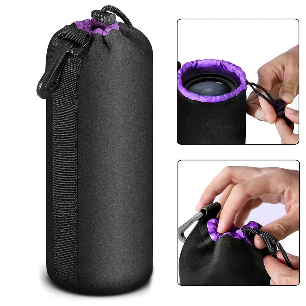 XSY DSLR Kamera-Einsatz-Tasche Objektivbeutel Kamera-Zubehör Objektivtasche Größe S - 6.8 x 10CM