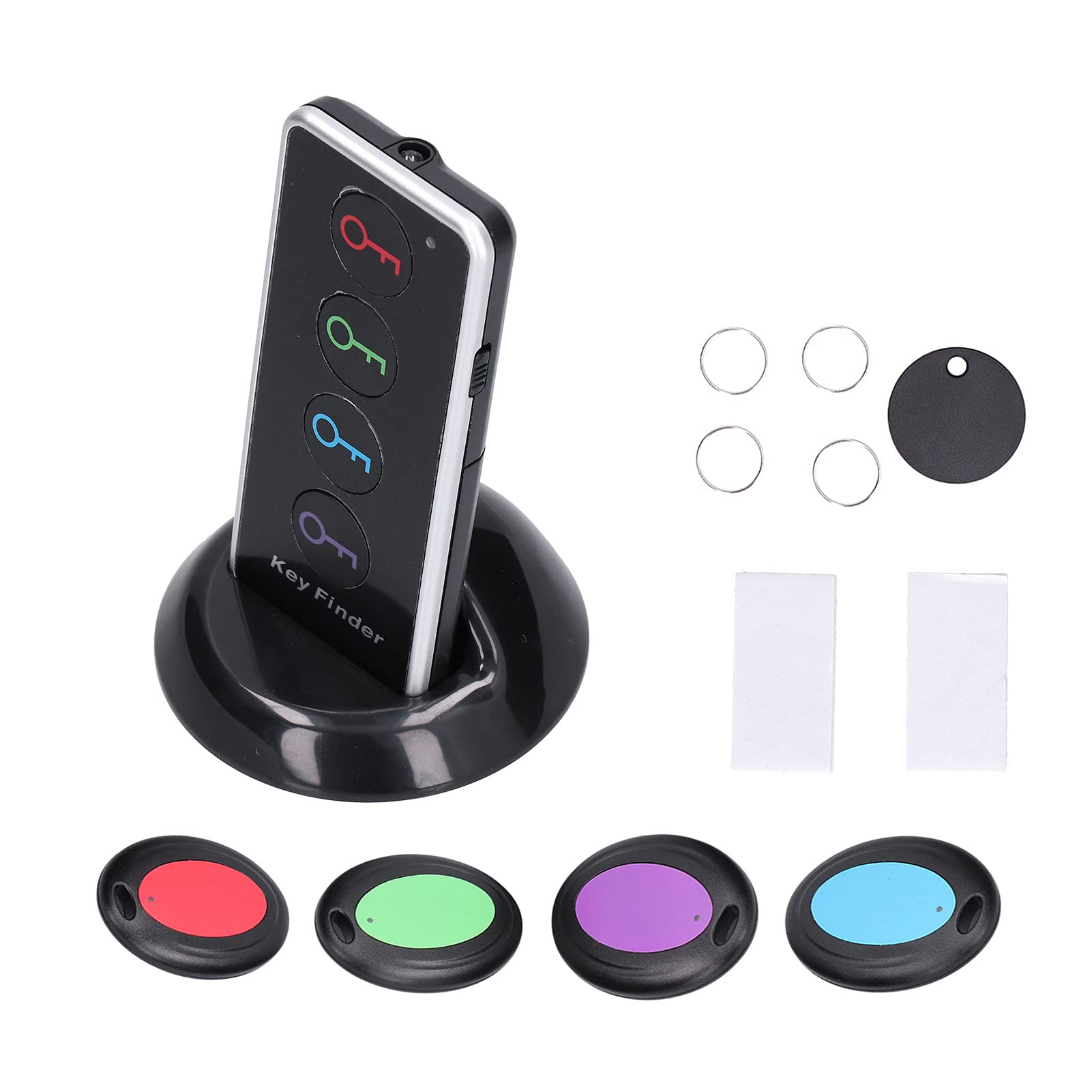Key, Simple Item Locator Wireless Remote Control Handheld Key Finder Locator Battery Powered with 4 Receivers for Home for Industry-image-37