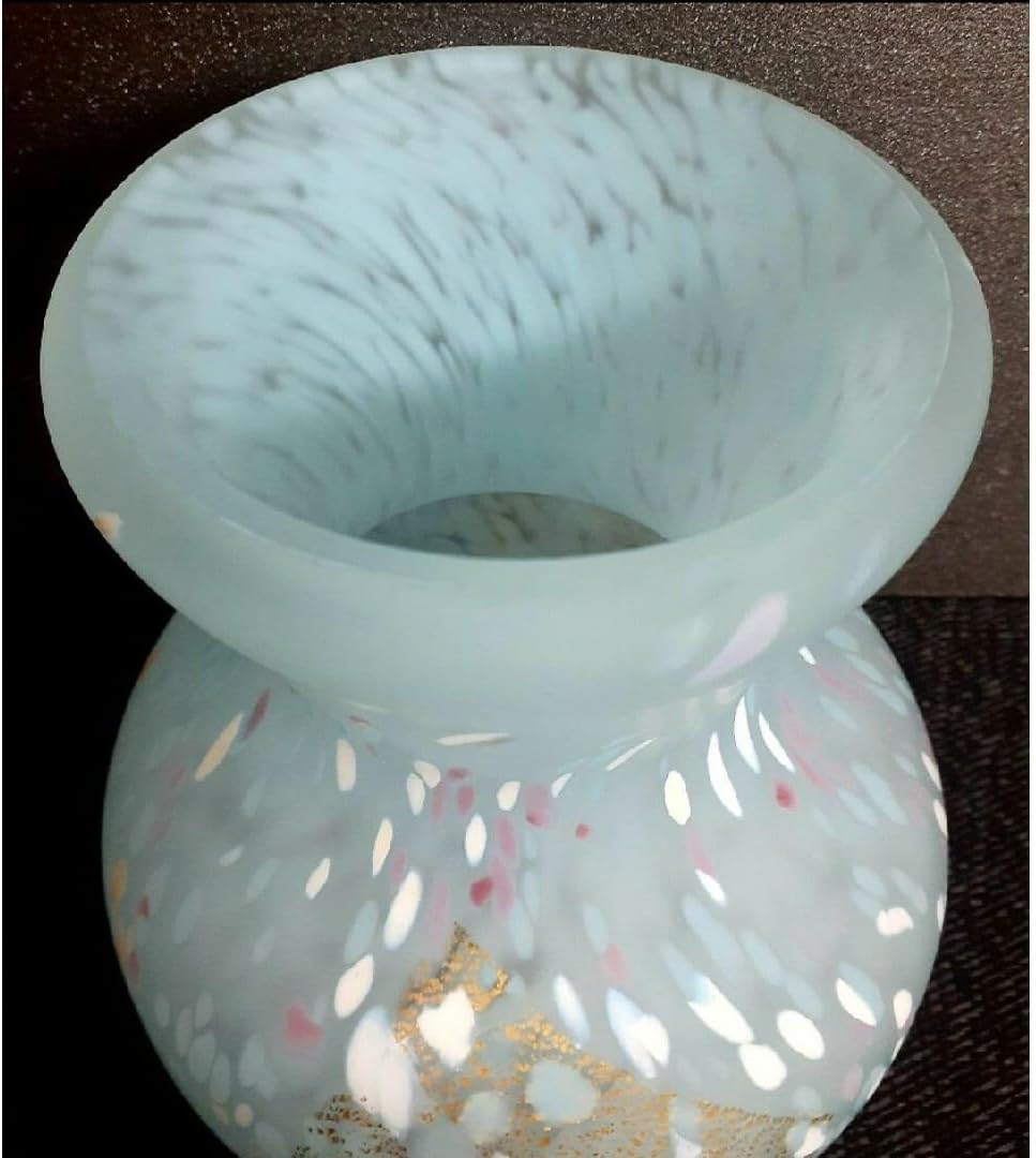 【真作保証❗️】文化勲章受章作家　ガラス工芸界重鎮【藤田喬平】作　手吹金彩花瓶 真作保証❗️】文化勲章受章作家ガラス工芸界重鎮【藤田喬平