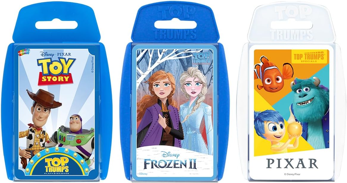 Disney Movie Magic Bundle Card Game, Play with Elsa, Anna, Woody, Buzz, Sulley and Nemo, Gift for Ages 8 Plus