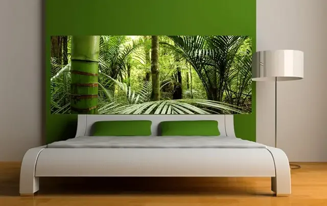 Stickers Tête de Lit Forêt Bambous 160x62cm - Décoration Murale